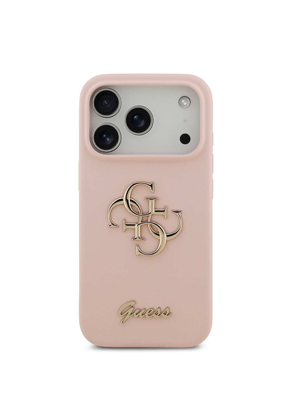 Apple iPhone 17 Pro Kılıf Guess Orijinal Lisanslı Grained Yazı Logolu Kapak