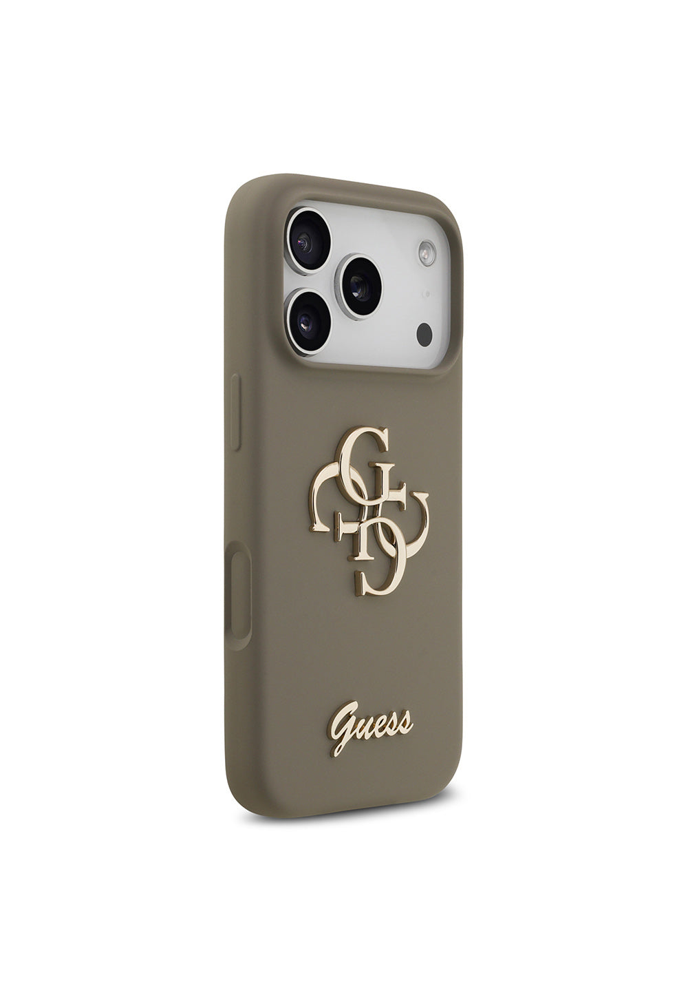 Apple iPhone 17 Pro Kılıf Guess Orijinal Lisanslı Grained Yazı Logolu Kapak