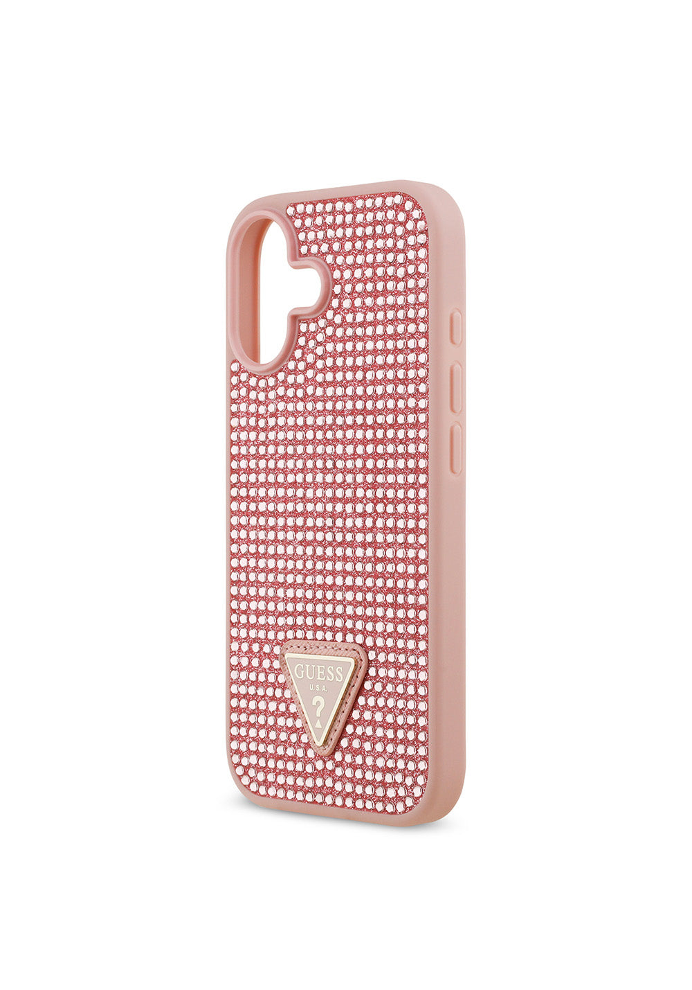 Apple iPhone 17 Kılıf Guess Orijinal Lisanslı Taşlı Arka Yüzey Üçgen Logolu Kapak