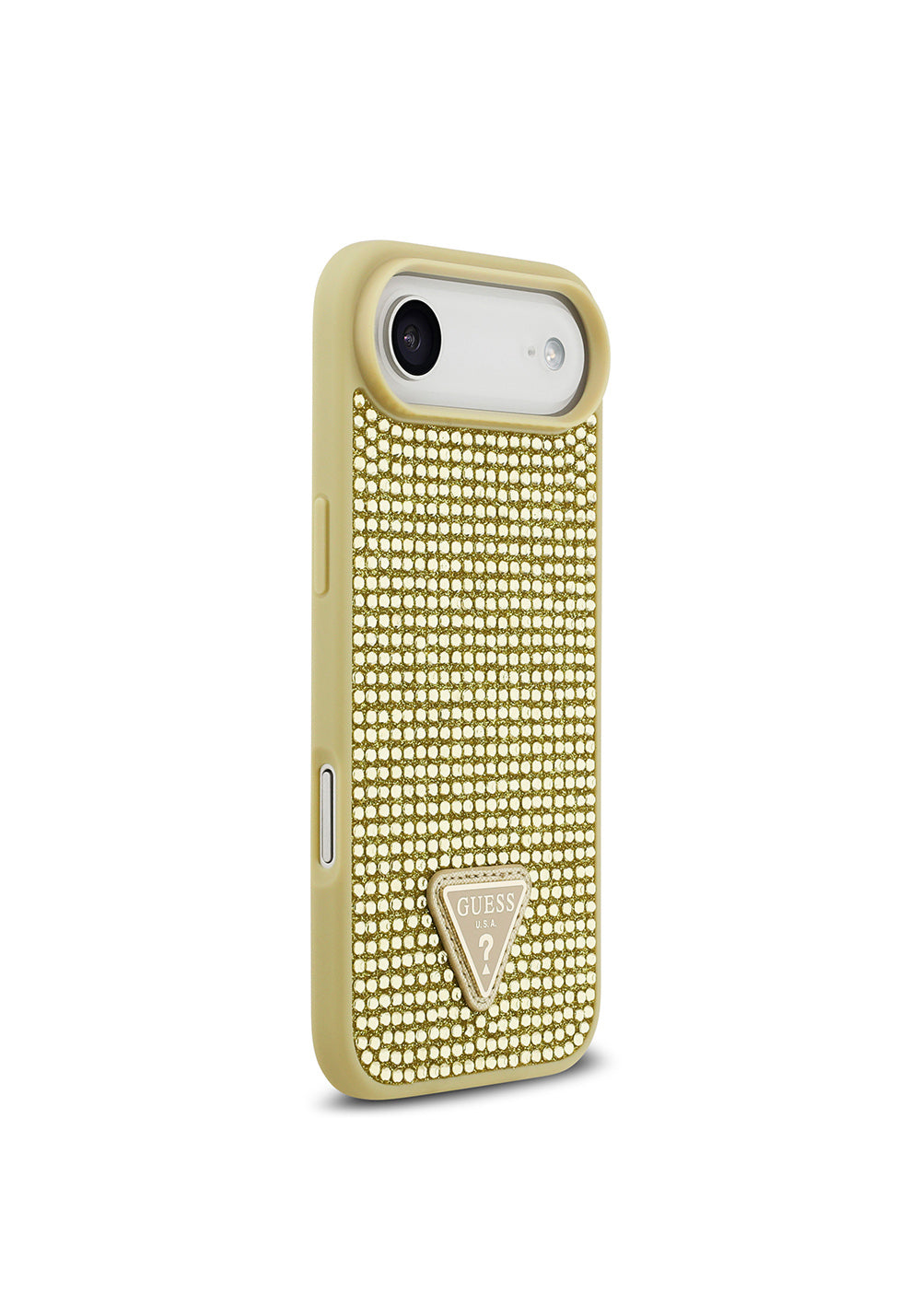 Apple iPhone 17 Air Kılıf Guess Orijinal Lisanslı Taşlı Arka Yüzey Üçgen Logolu Kapak