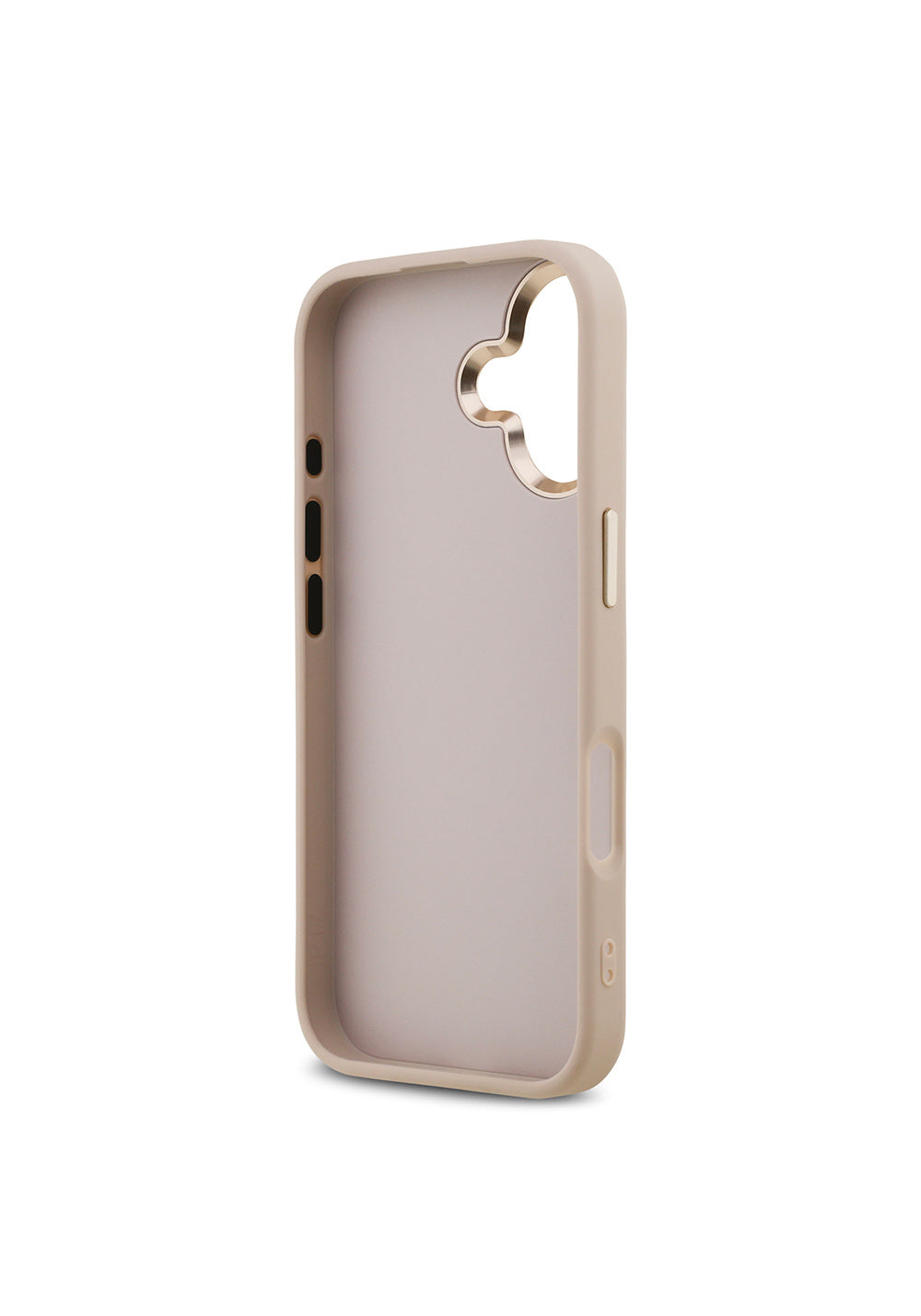 Apple iPhone 17 Kılıf Guess Orijinal Lisanslı Gold Metal Kamera Çerçeveli 4G Desenli Metal Büyük 4G ve Yazı Logolu Kapak