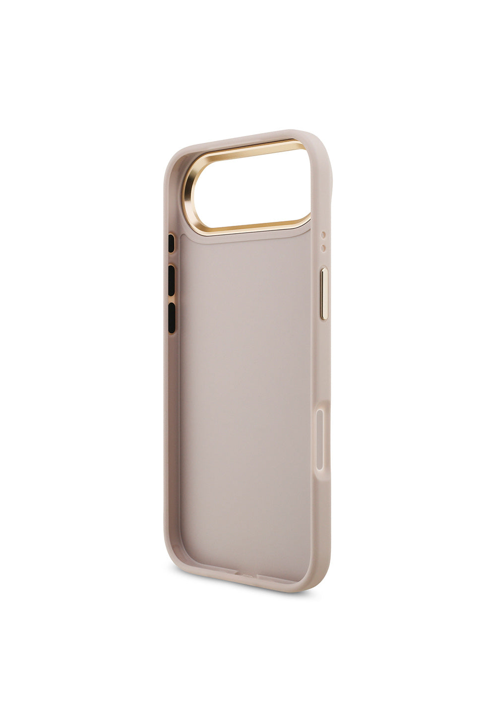 Apple iPhone 17 Air Kılıf Guess Orijinal Lisanslı Gold Metal Kamera Çerçeveli 4G Desenli Metal Büyük 4G ve Yazı Logolu Kapak
