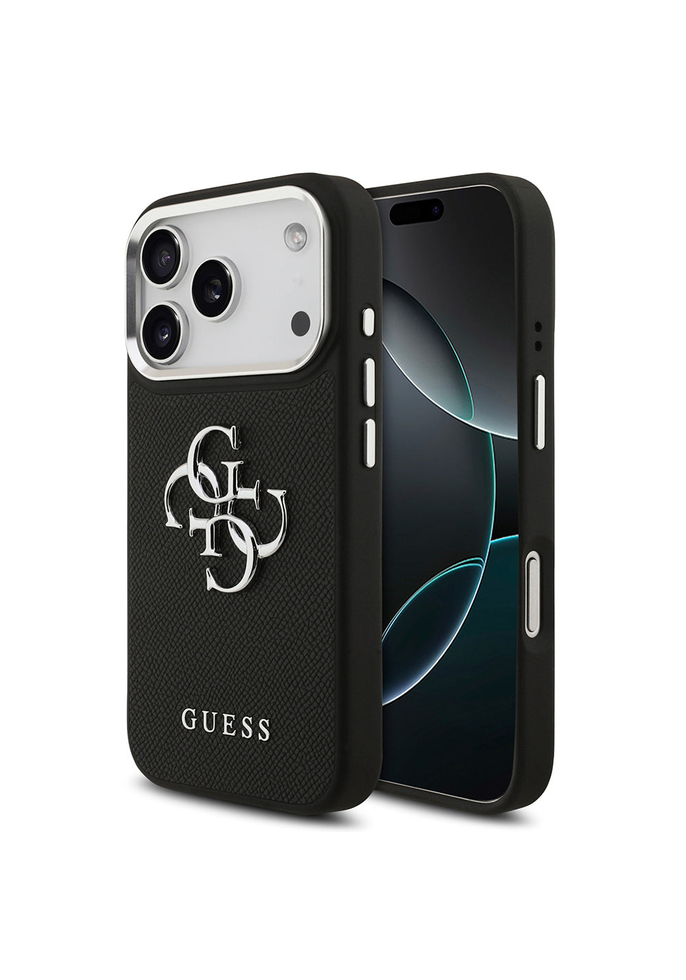 Apple iPhone 17 Pro Kılıf Guess Orijinal Lisanslı PU Deri 4G Büyük Metal Logo Dizaynlı Kapak