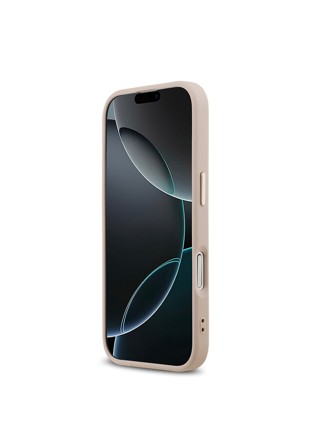 Apple iPhone 17 Kılıf Guess Orijinal Lisanslı Manyetik Şarj Uyumlu Gold Metal Kamera Çerçeveli Taşlı Üçgen Logo 4G Desenli Kapak