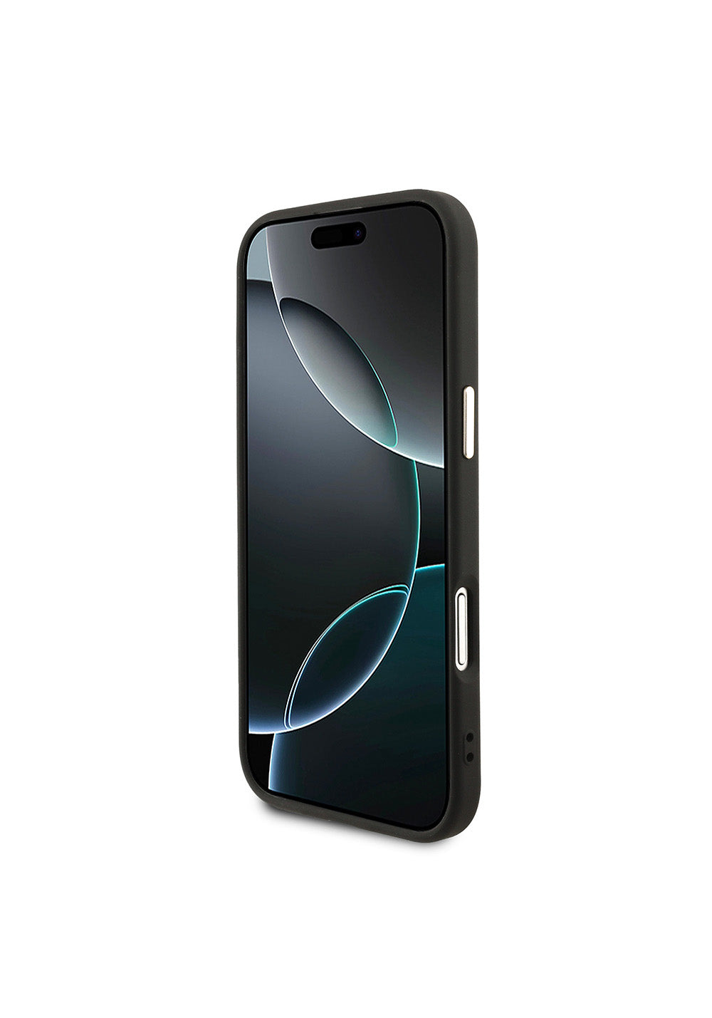 Apple iPhone 17 Air Kılıf Guess Orijinal Lisanslı Manyetik Şarj Uyumlu Gold Metal Kamera Çerçeveli Taşlı Üçgen Logo 4G Desenli Kapak