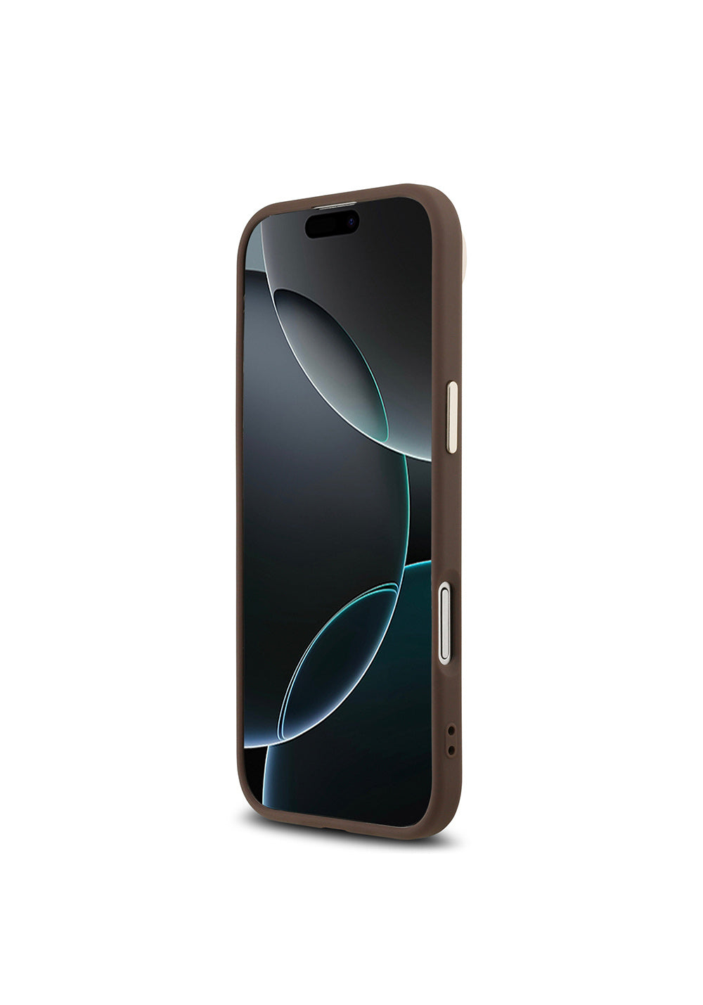 Apple iPhone 17 Air Kılıf Guess Orijinal Lisanslı Manyetik Şarj Uyumlu Gold Metal Kamera Çerçeveli Taşlı Üçgen Logo 4G Desenli Kapak
