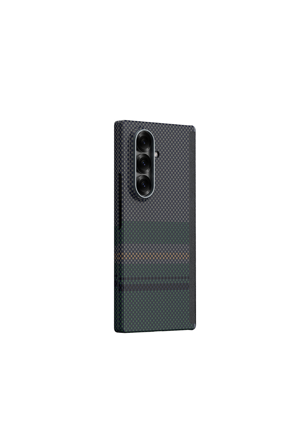 Galaxy Z Fold 7 Kılıf Manyetik Şarj Uyumlu Karbon Fiber Tasarımlı Benks Aurora ArmorAir Kevlar Kapak
