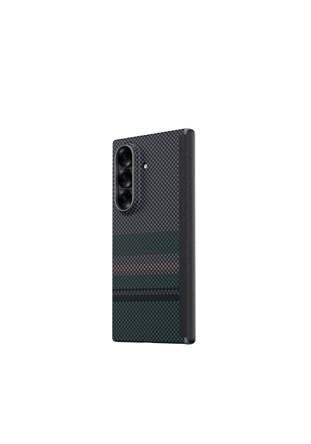 Galaxy Z Fold 7 Kılıf Manyetik Şarj Uyumlu Karbon Fiber Tasarımlı Benks Aurora ArmorAir Kevlar Kapak