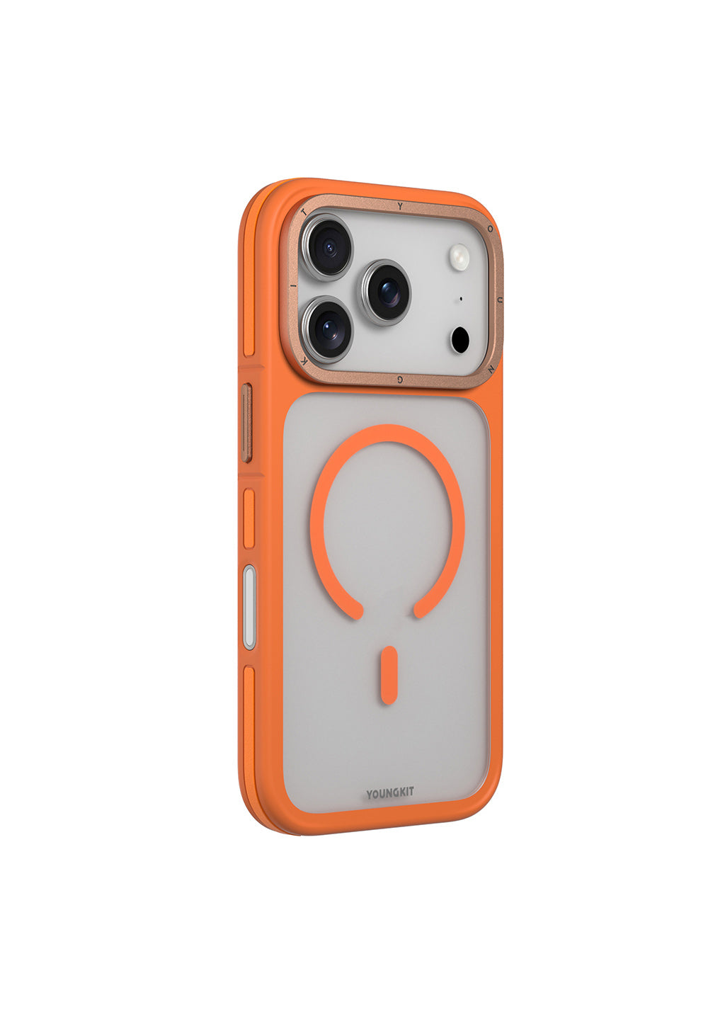 Apple iPhone 17 Pro Kılıf Manyetik Şarj Uyumlu Youngkit Rock Sand Serisi Kapak