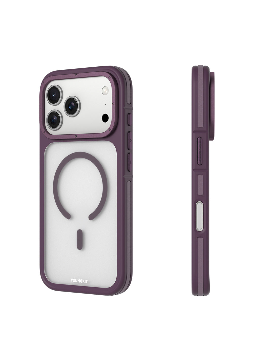 Apple iPhone 17 Pro Kılıf Manyetik Şarj Uyumlu Youngkit Rock Sand Serisi Kapak