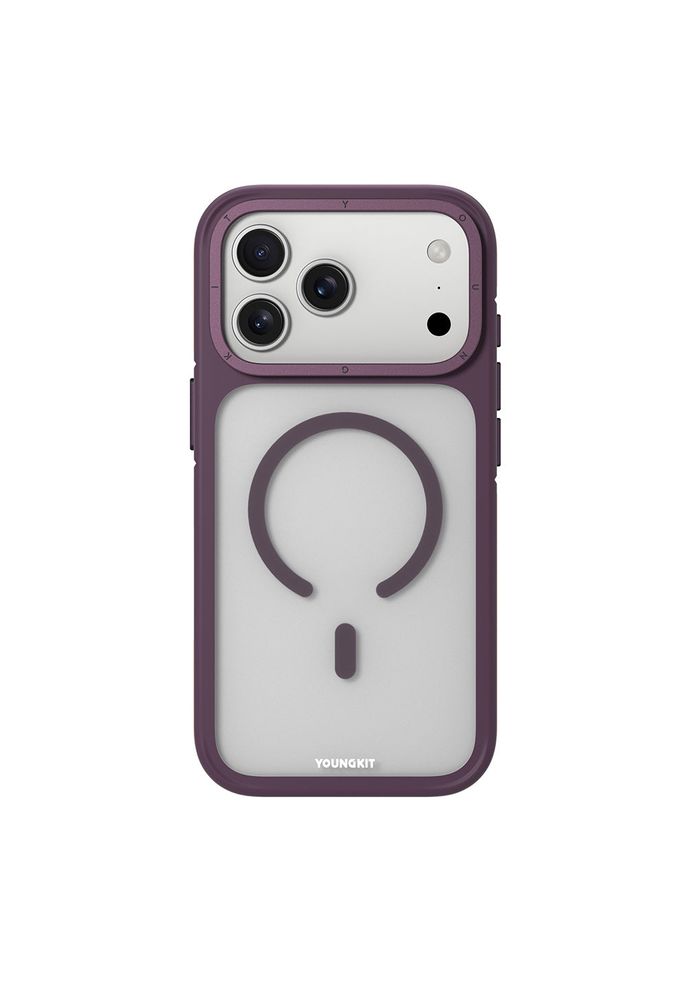 Apple iPhone 17 Pro Kılıf Manyetik Şarj Uyumlu Youngkit Rock Sand Serisi Kapak