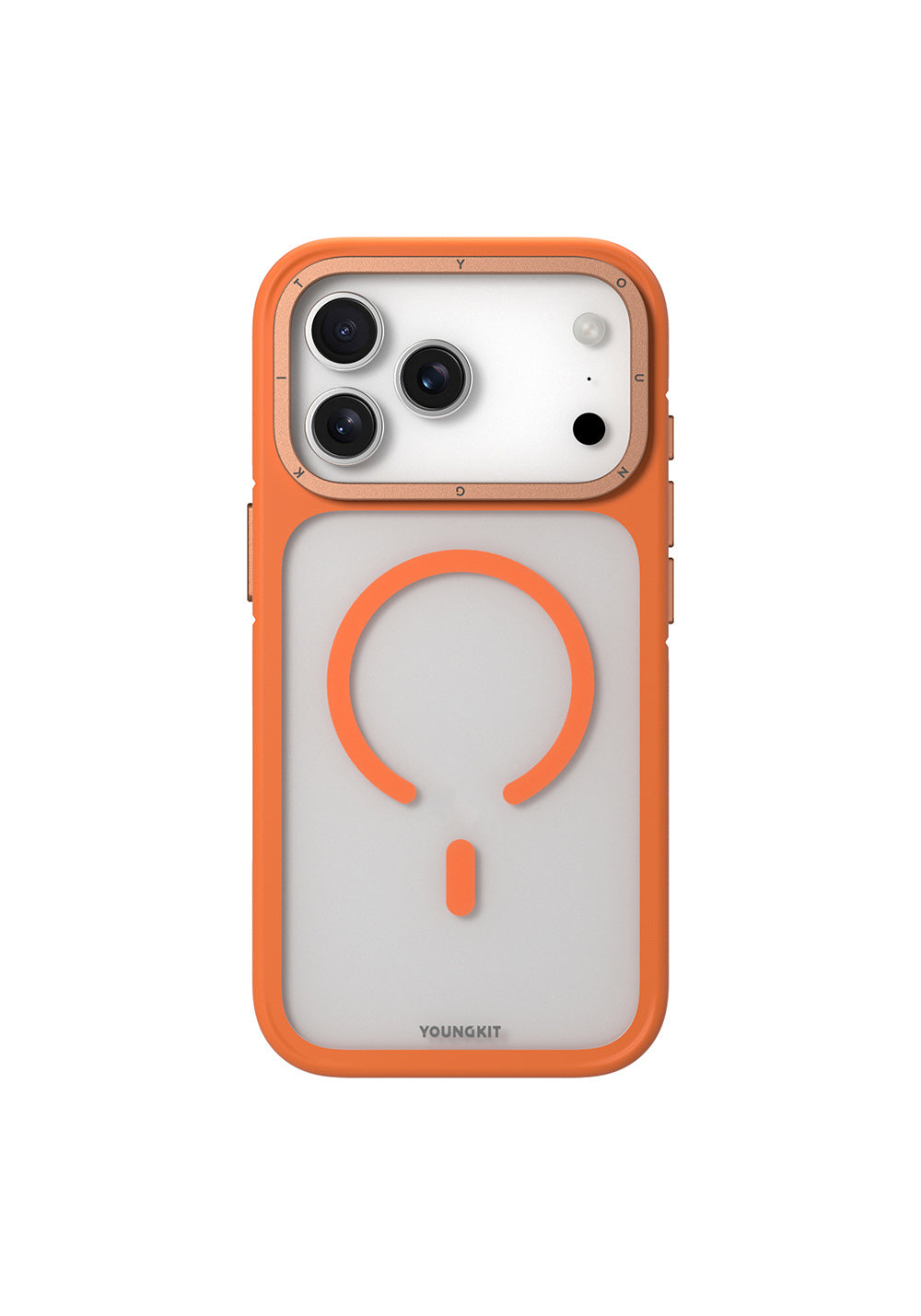 Apple iPhone 17 Pro Kılıf Manyetik Şarj Uyumlu Youngkit Rock Sand Serisi Kapak