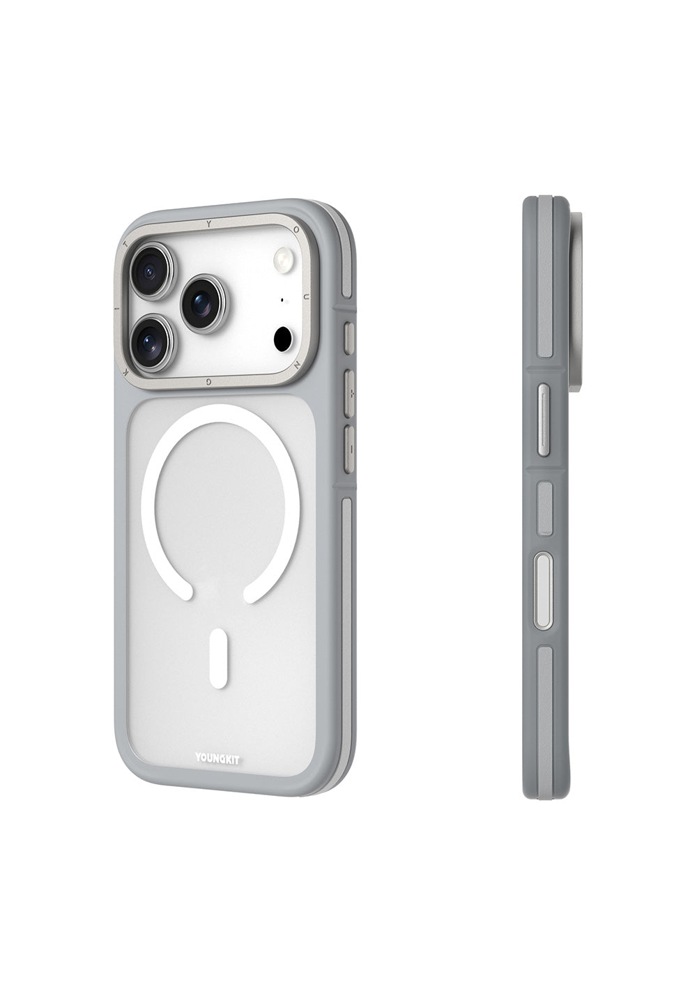 Apple iPhone 17 Pro Kılıf Manyetik Şarj Uyumlu Youngkit Rock Sand Serisi Kapak