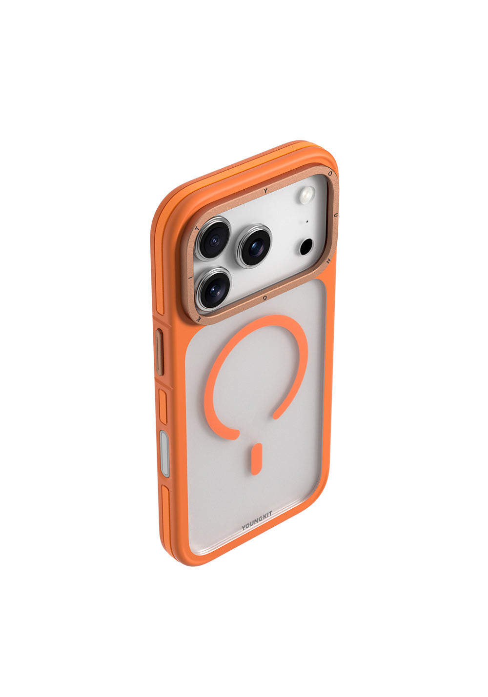 Apple iPhone 17 Pro Kılıf Manyetik Şarj Uyumlu Youngkit Rock Sand Serisi Kapak