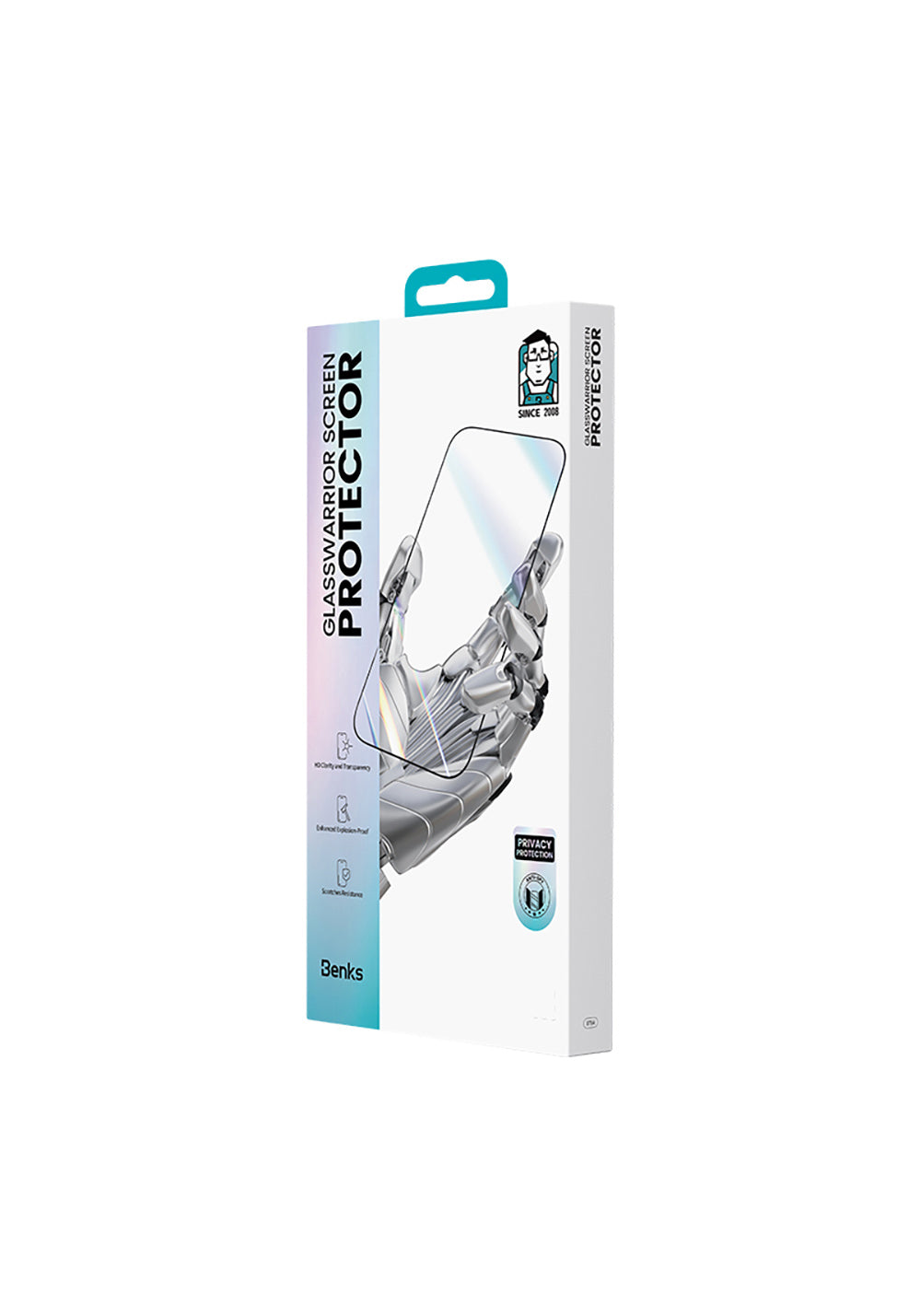 Apple iPhone 17 Pro Max Benks Glass Warrior Privacy HD Cam Ekran Koruyucu + Kolay Uygulama Aparatlı