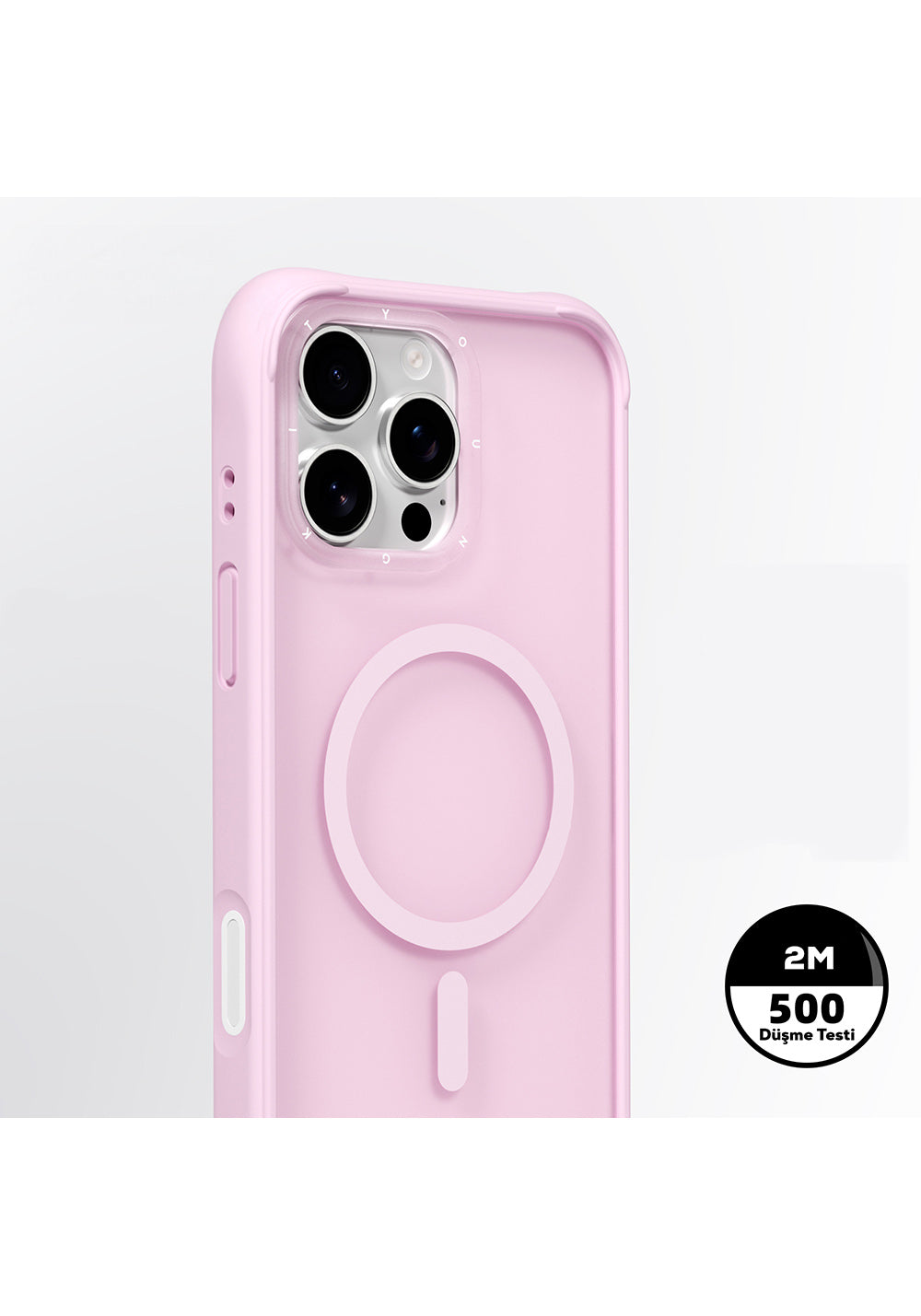 Apple iPhone 16 Pro Max Kılıf Manyetik Şarj Uyumlu Youngkit Macaroon Serisi Kapak