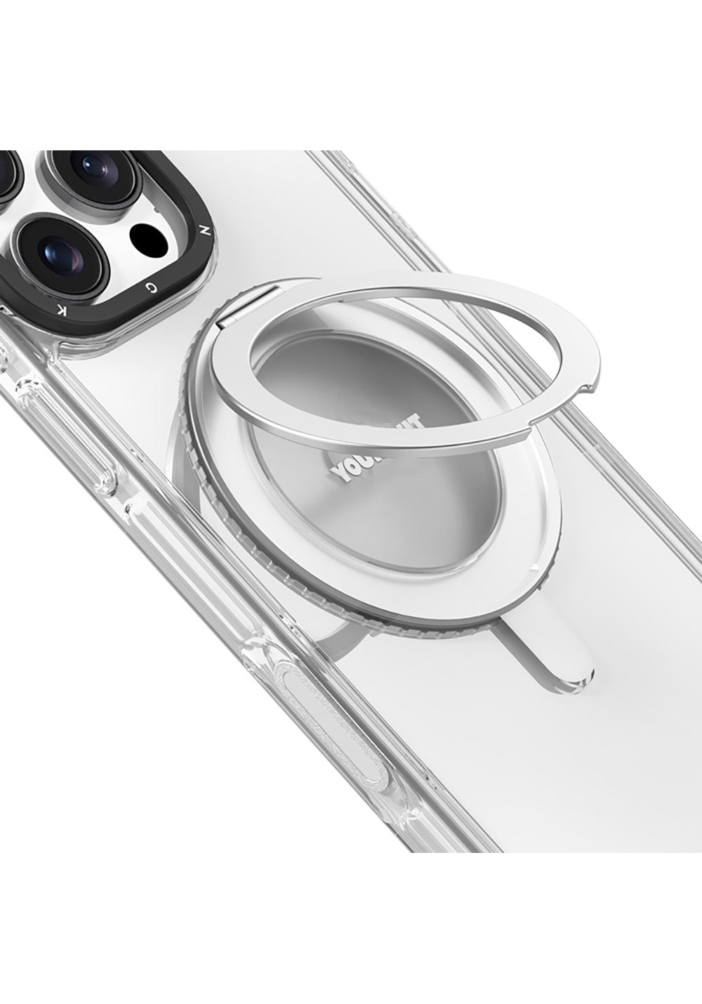 Apple iPhone 16 Pro Max Kılıf Manyetik Şarj Uyumlu Standlı Aksiyon Butonlu Youngkit Pivot Serisi Kapak