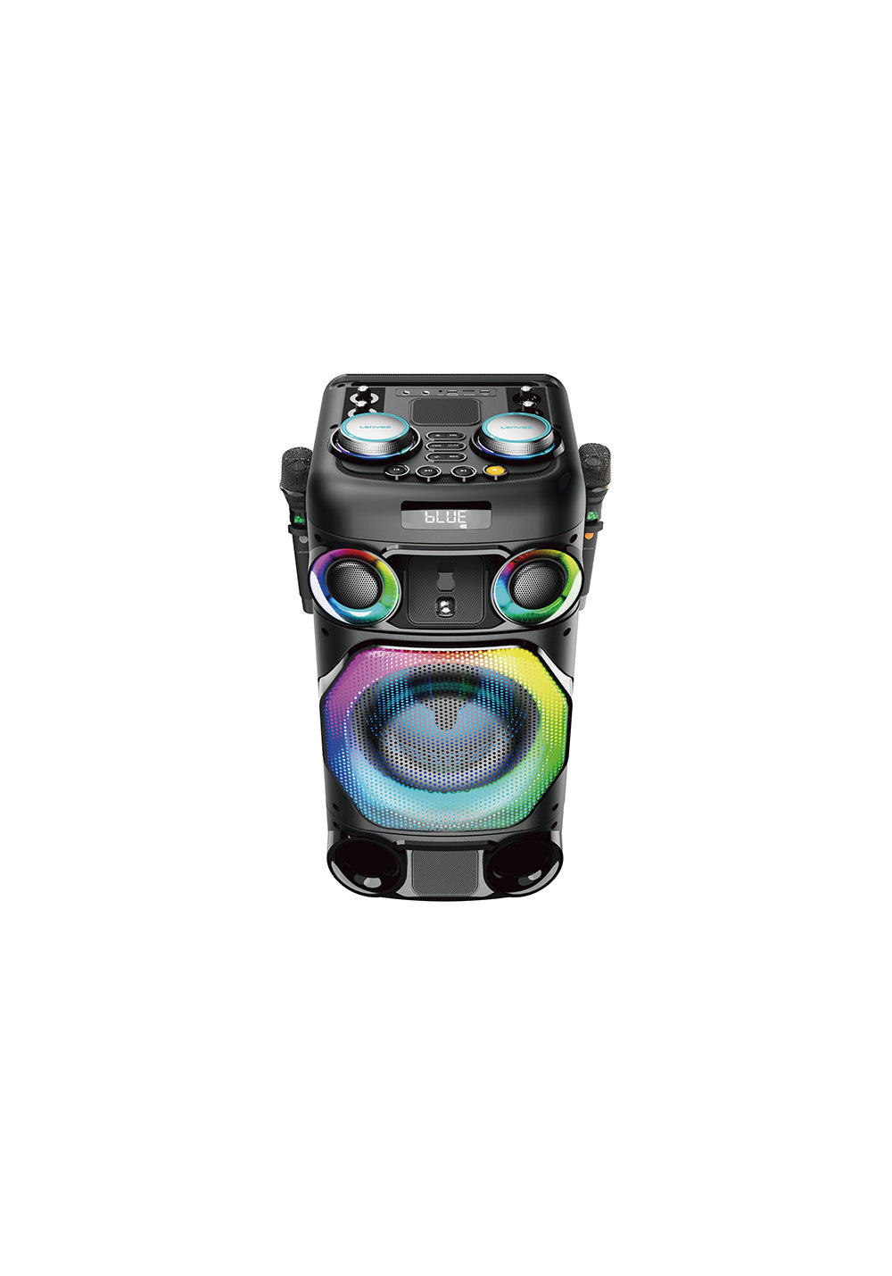 Lenyes S884 RGB Işıklı Çift Mikrofonlu Kablosuz TWS Bluetooth Speaker Hoparlör v5.3