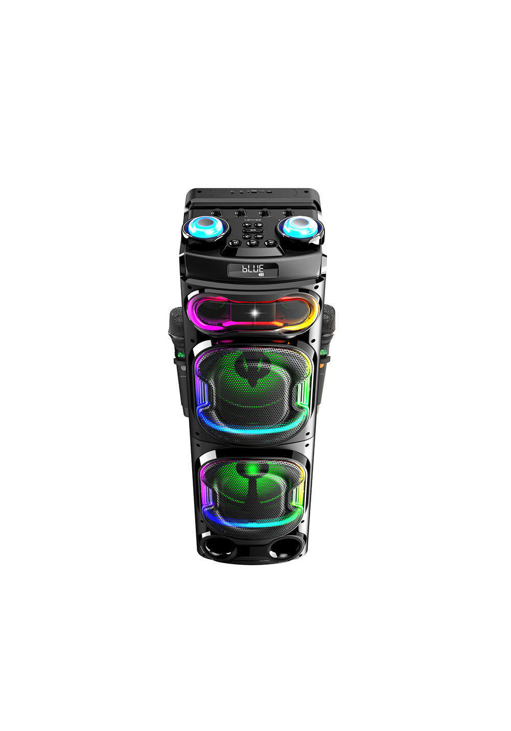 Lenyes S887 RGB Işıklı Çift Mikrofonlu Kablosuz TWS Bluetooth Speaker Hoparlör v5.3