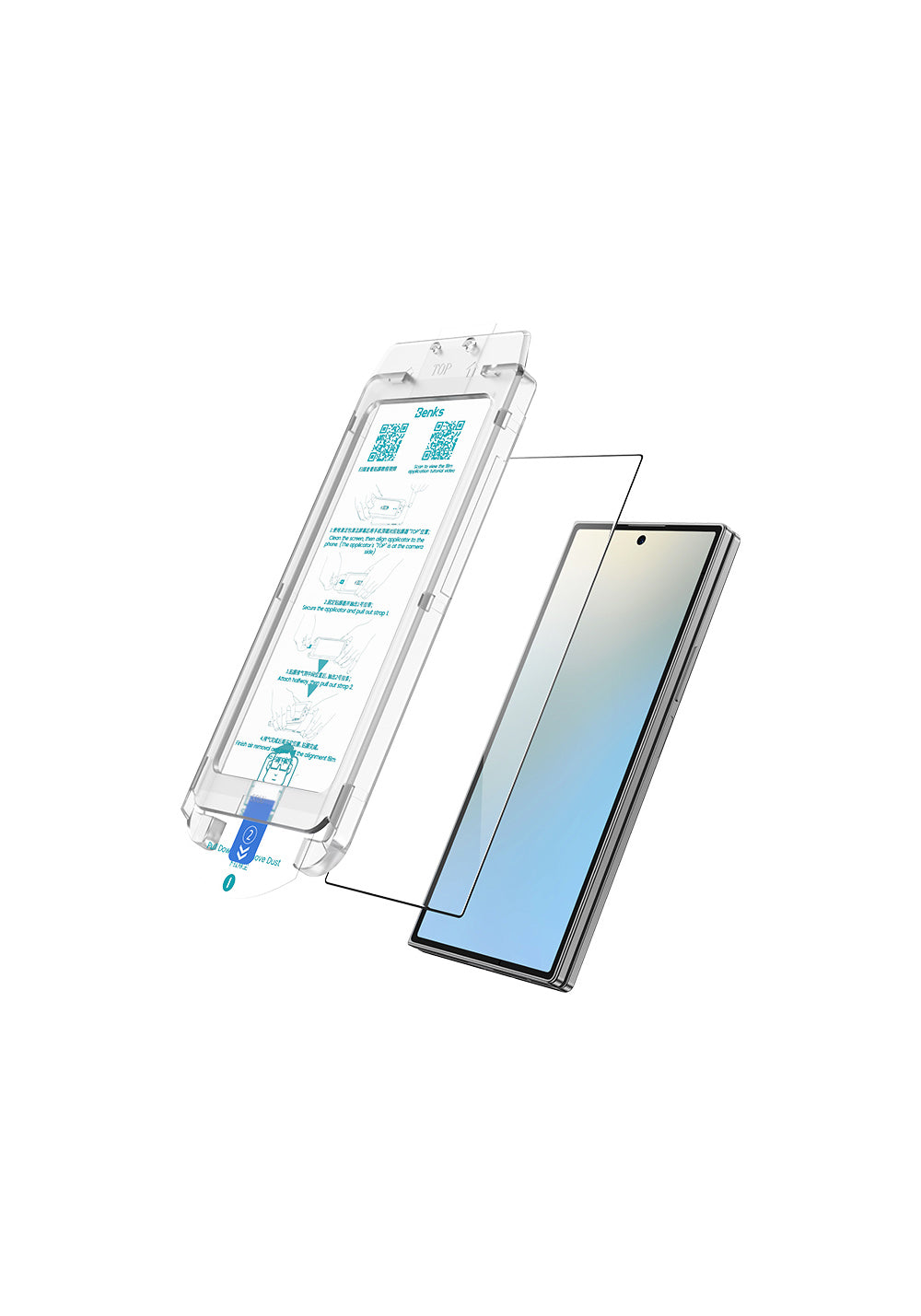Galaxy Z Fold 7 Benks Ultra Shield Ekran Koruyucu + Kolay Uygulama Aparatlı
