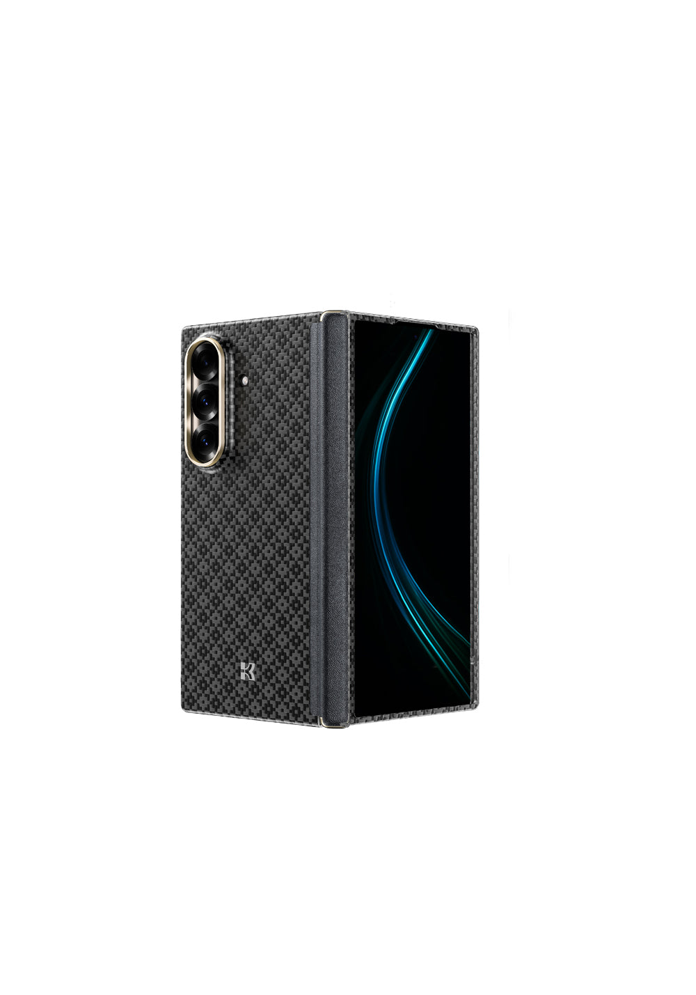 Galaxy Z Fold 7 Kılıf M-Safe Şarj Özellikli Benks ArmorAir ArmorGrid Serisi Kevlar Karbon Kapak