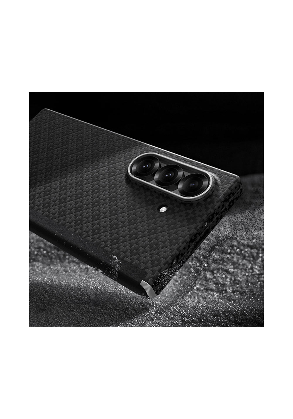 Galaxy Z Fold 7 Kılıf M-Safe Şarj Özellikli Benks ArmorAir ArmorGrid Serisi Kevlar Karbon Kapak