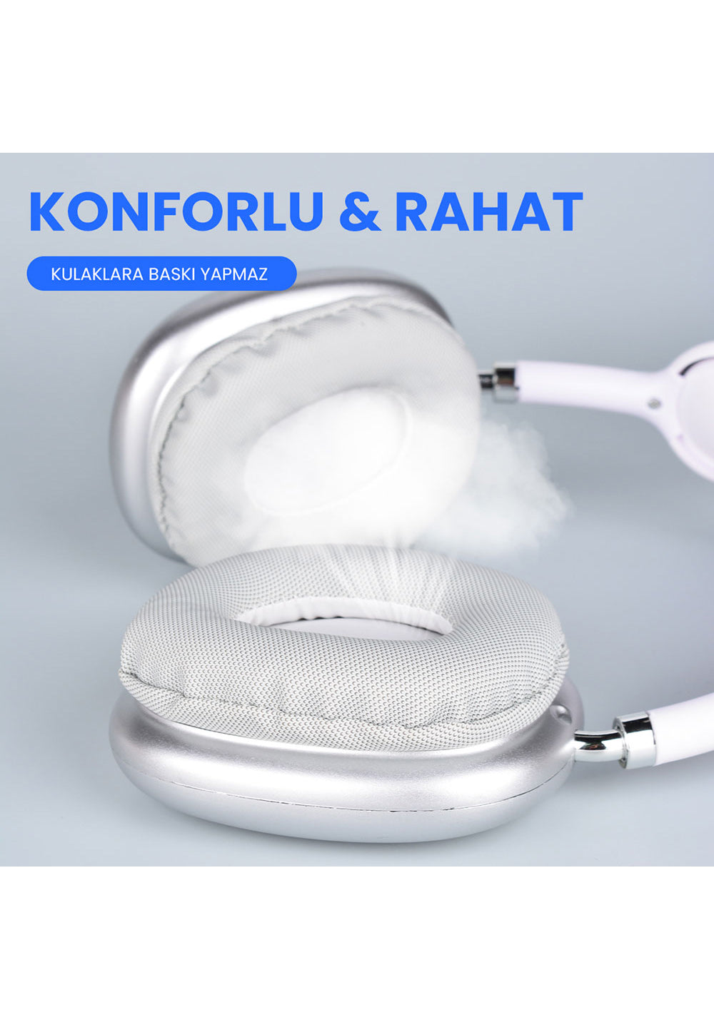 Lapas P10 Hi-Fi Ses Kalitesi Ayarlanabilir ve Katlanabilir Kulak Üstü Bluetooth Kulaklık
