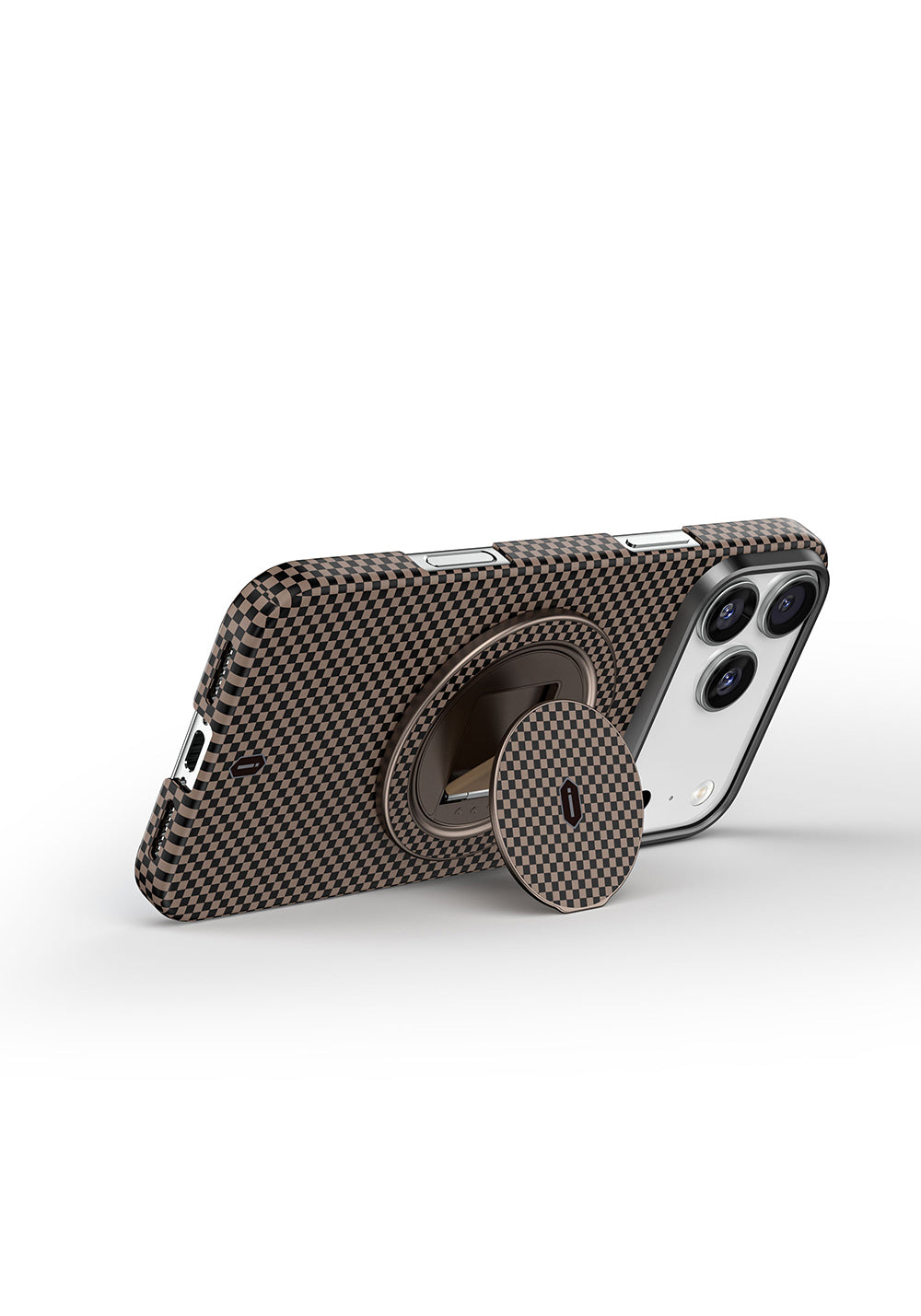 Wiwu Warriors Serisi Aramid Fiber 360 Derece Dönebilen Magnetik Ring Stand Telefon Tutucu