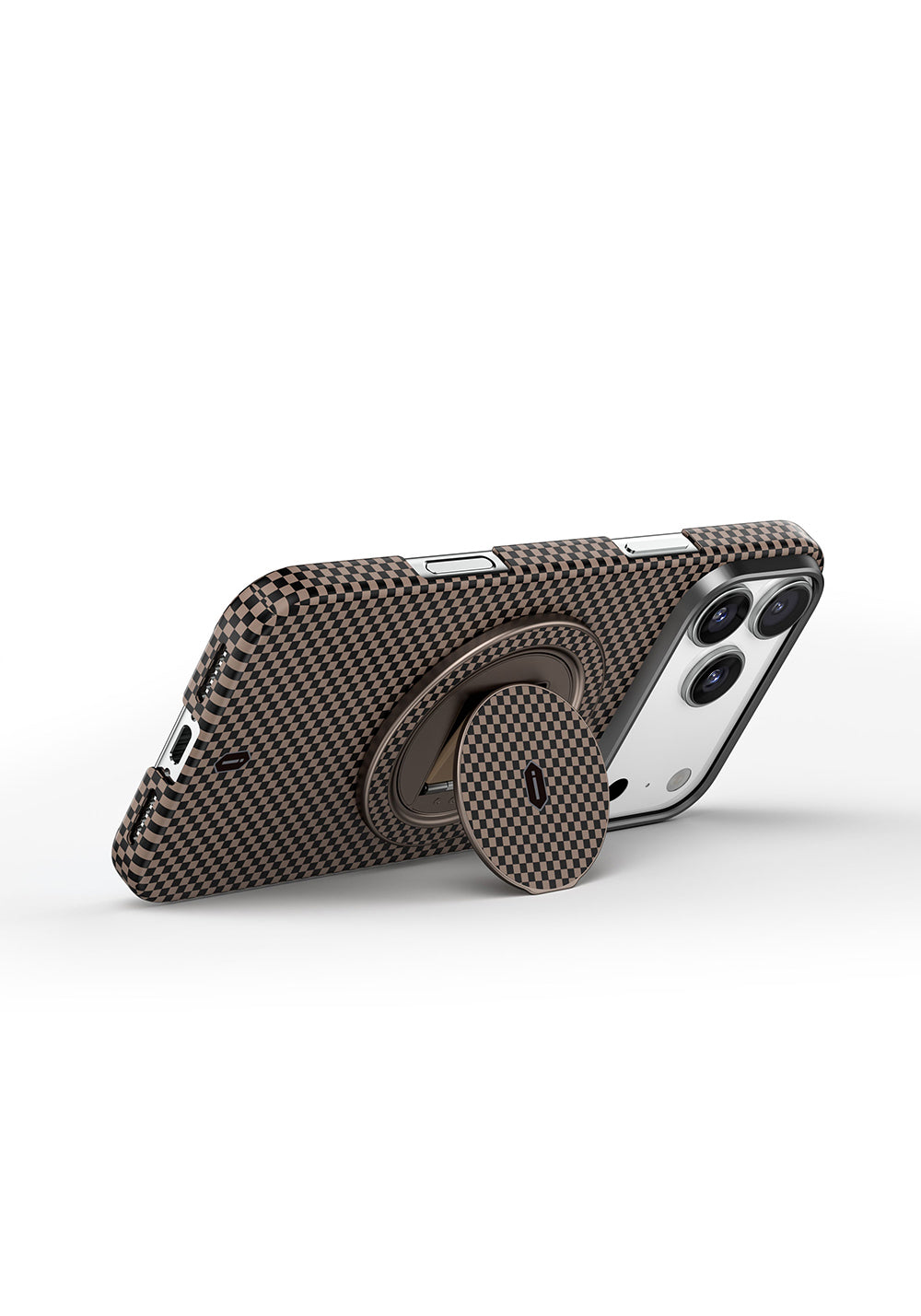 Wiwu Warriors Serisi Aramid Fiber 360 Derece Dönebilen Magnetik Ring Stand Telefon Tutucu