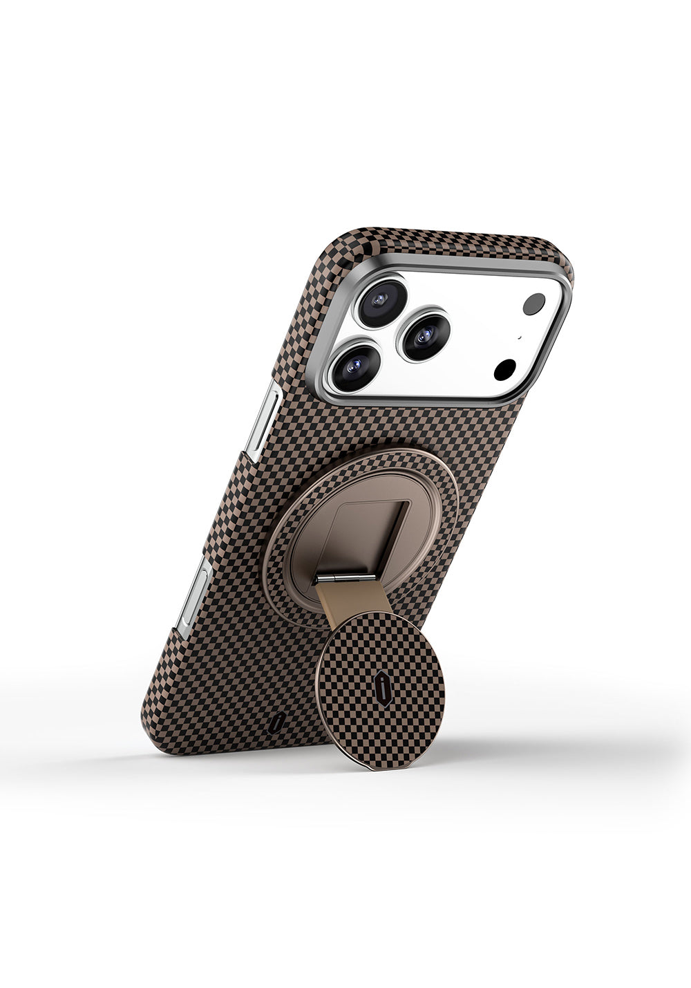 Wiwu Warriors Serisi Aramid Fiber 360 Derece Dönebilen Magnetik Ring Stand Telefon Tutucu