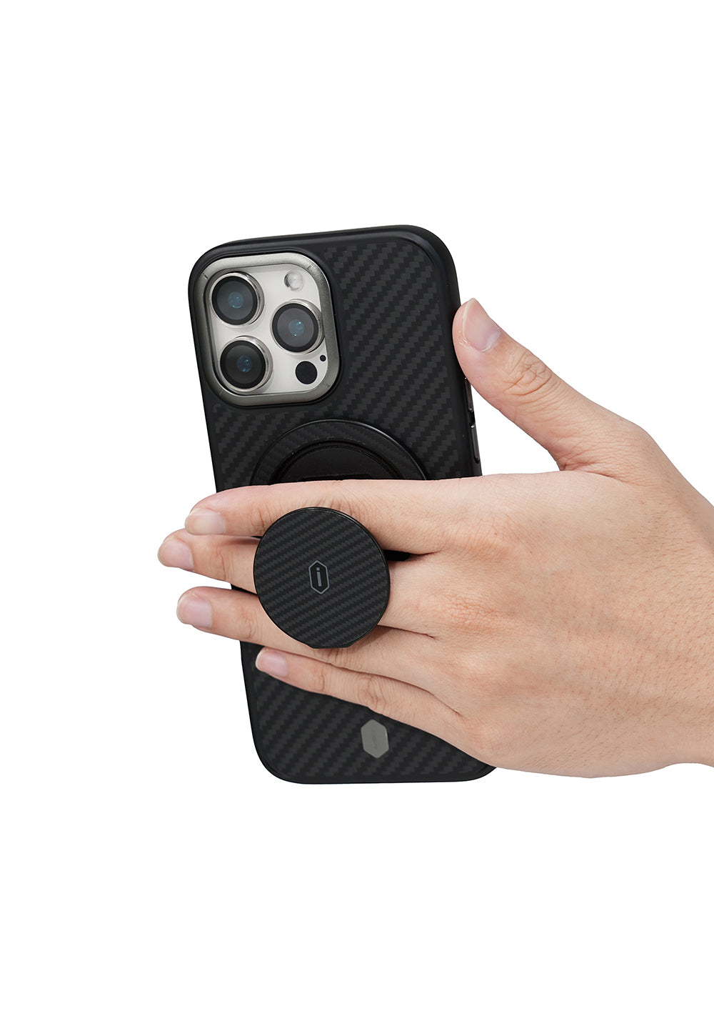 Wiwu Warriors Serisi Aramid Fiber 360 Derece Dönebilen Magnetik Ring Stand Telefon Tutucu