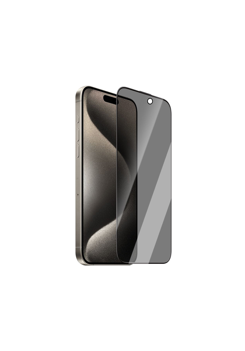 Apple iPhone 16 Pro CaseWorld Armor Serisi Eyesafe Teknolojili 0.15mm 3D Privacy Temperli Cam Ekran Koruyucu + Uygulama Aparatlı