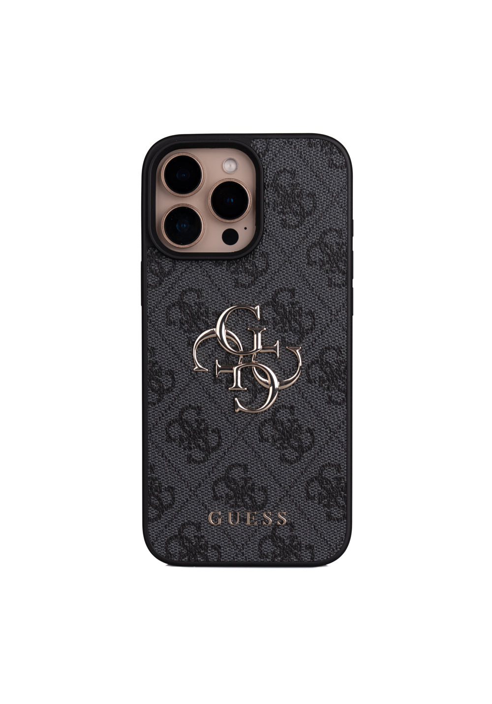 Apple iPhone 16 Pro Max Kılıf Guess Orijinal Lisanslı PU Deri 4G Büyük Metal Logolu Çapraz Vücut Askılı Kapak