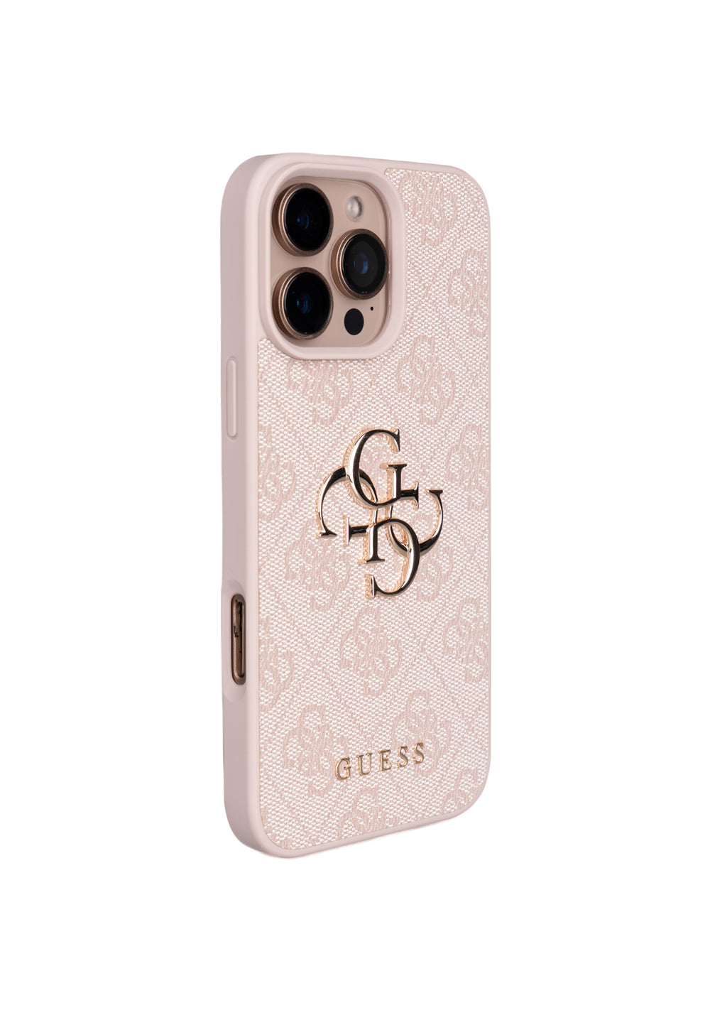 Apple iPhone 16 Pro Max Kılıf Guess Orijinal Lisanslı PU Deri 4G Büyük Metal Logolu Çapraz Vücut Askılı Kapak
