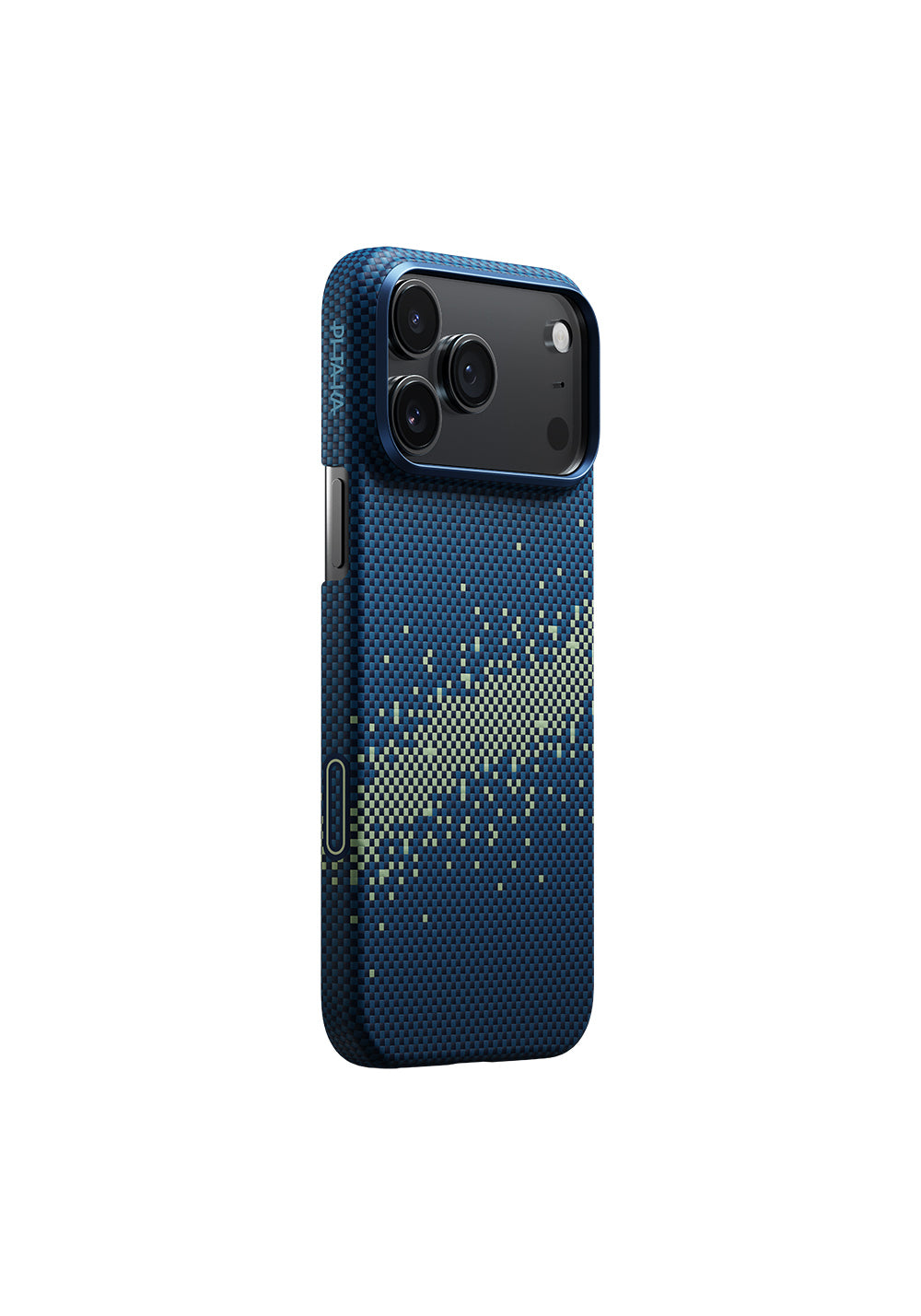 Apple iPhone 17 Pro Kılıf Manyetik Şarj Uyumlu Aramid Karbon Fiber Pitaka Tactile Woven Starpeak Serisi Milky Way Galaxy Kapak