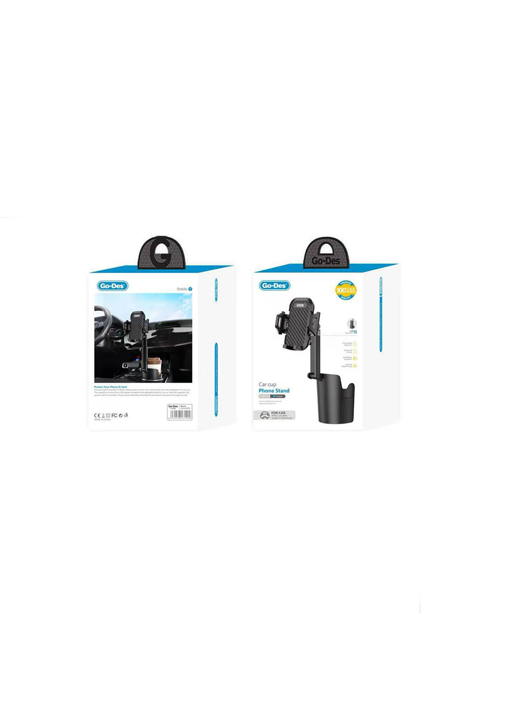 Go Des GD-HD255 M-safe 360 Derece Dönebilen Bardaklık Tasarım Telefon Tutucu