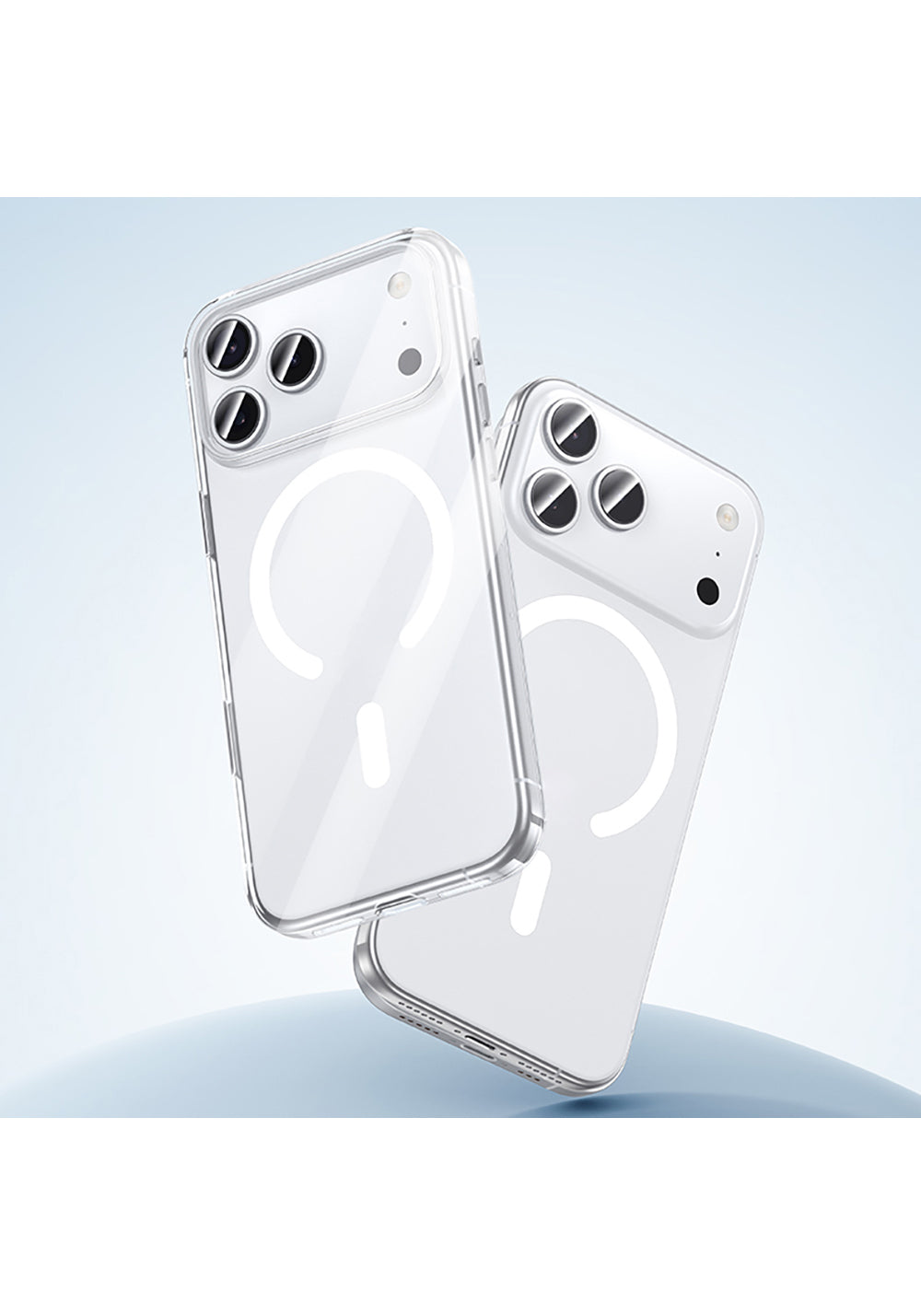 Apple iPhone 17 Kılıf Manyetik Şarj Uyumlu Benks Crystal Serisi Şeffaf Kapak