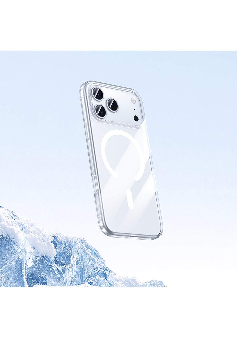 Apple iPhone 17 Air Kılıf Manyetik Şarj Uyumlu Benks Crystal Serisi Şeffaf Kapak