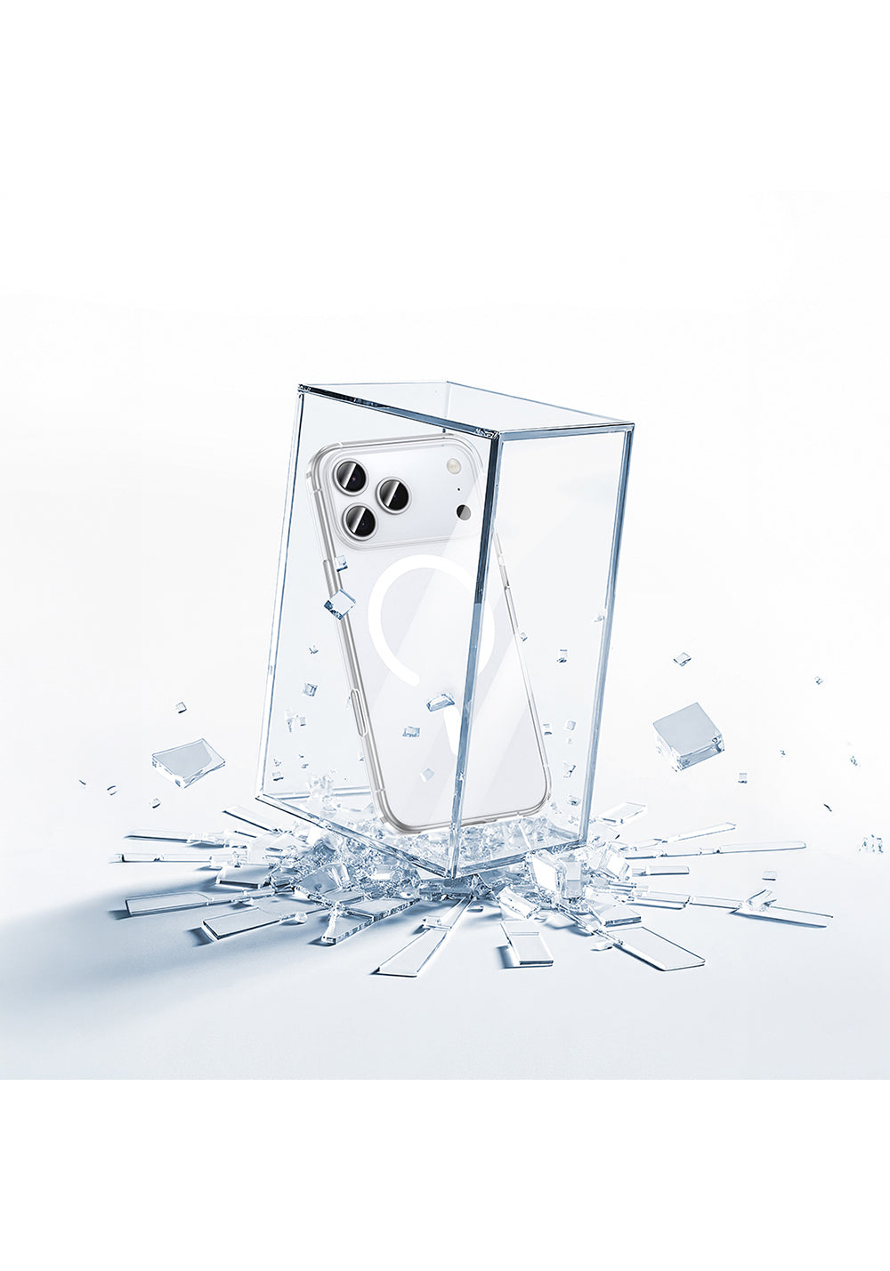 Apple iPhone 17 Air Kılıf Manyetik Şarj Uyumlu Benks Crystal Serisi Şeffaf Kapak