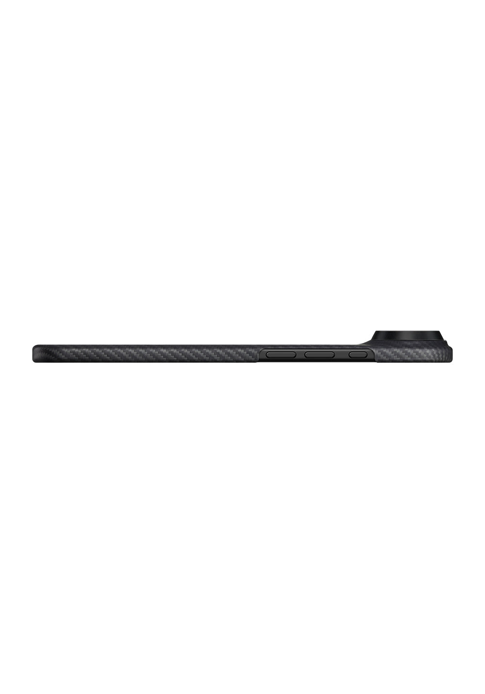 Apple iPhone 17 Air Kılıf Manyetik Şarj Uyumlu 1500D Aramid Karbon Fiber Pitaka Ultra-Slim Classic Serisi Black-Grey Twill Kapak