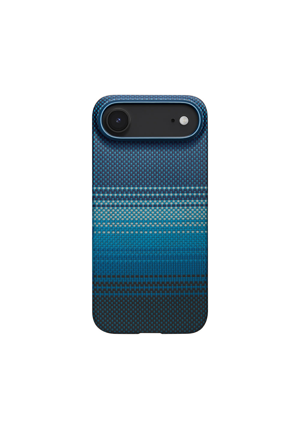 Apple iPhone 17 Air Kılıf Manyetik Şarj Uyumlu Aramid Karbon Fiber Pitaka Tactile Woven Sunset-Moonrise Serisi Kapak