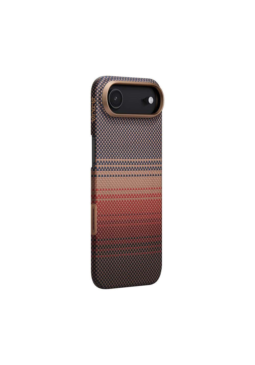 Apple iPhone 17 Air Kılıf Manyetik Şarj Uyumlu Aramid Karbon Fiber Pitaka Tactile Woven Sunset-Moonrise Serisi Kapak