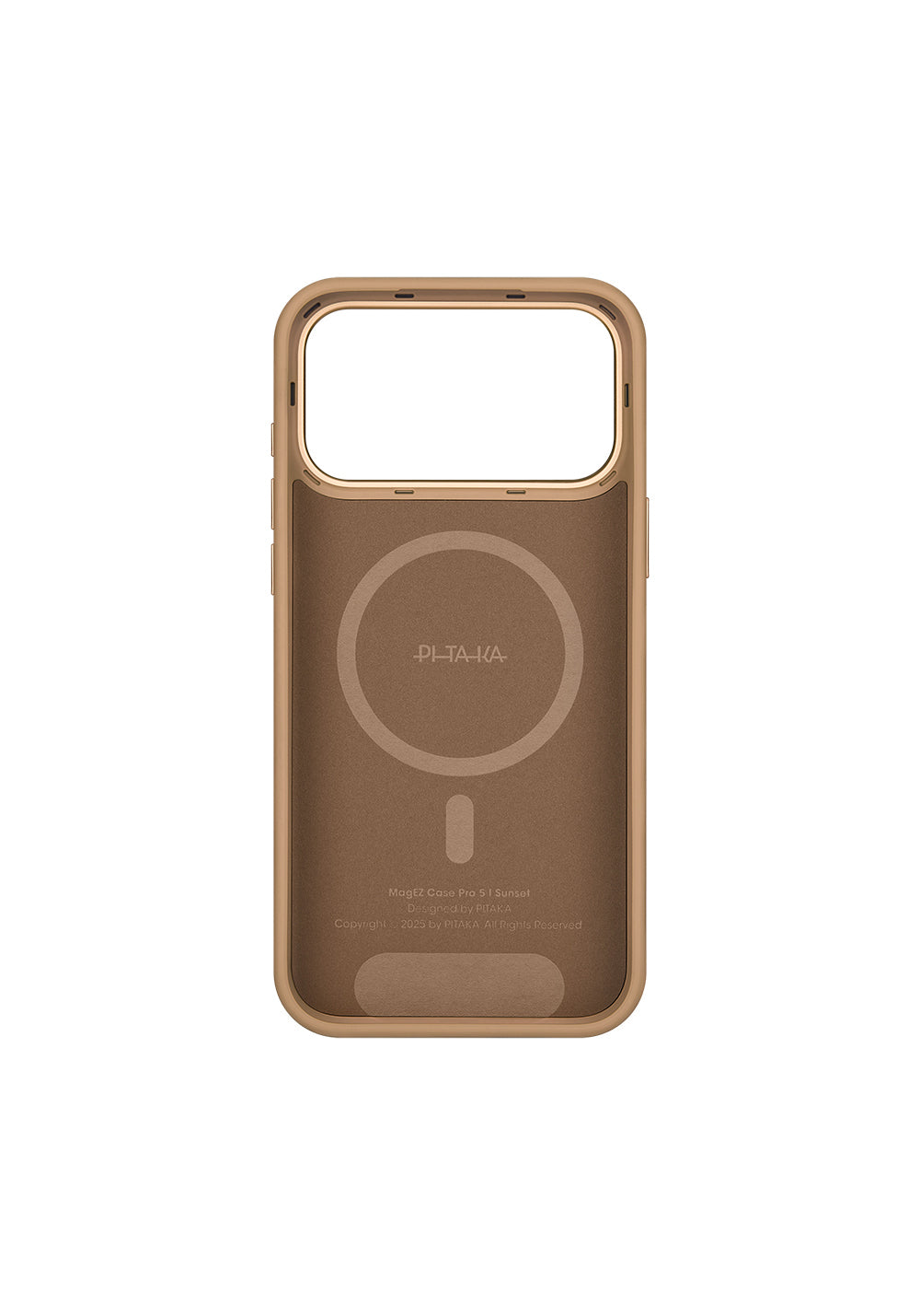Apple iPhone 17 Pro Kılıf Manyetik Şarj Uyumlu Aramid Karbon Fiber Pitaka Military-Grade Sunset-Moonrise Serisi Kapak