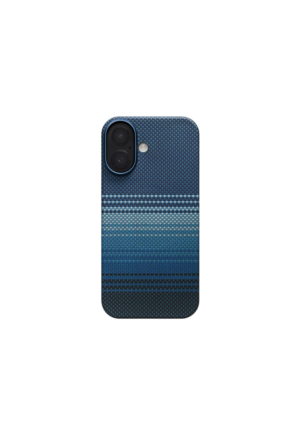 Apple iPhone 17 Kılıf Manyetik Şarj Uyumlu Aramid Karbon Fiber Pitaka Tactile Woven Sunset-Moonrise Serisi Kapak