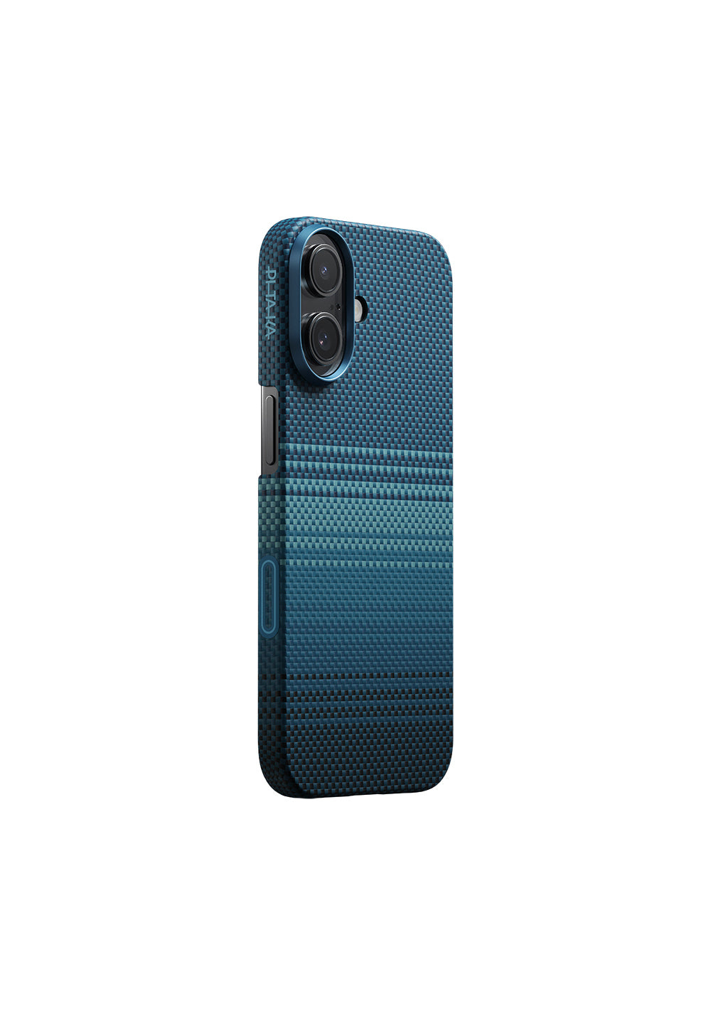 Apple iPhone 17 Kılıf Manyetik Şarj Uyumlu Aramid Karbon Fiber Pitaka Tactile Woven Sunset-Moonrise Serisi Kapak