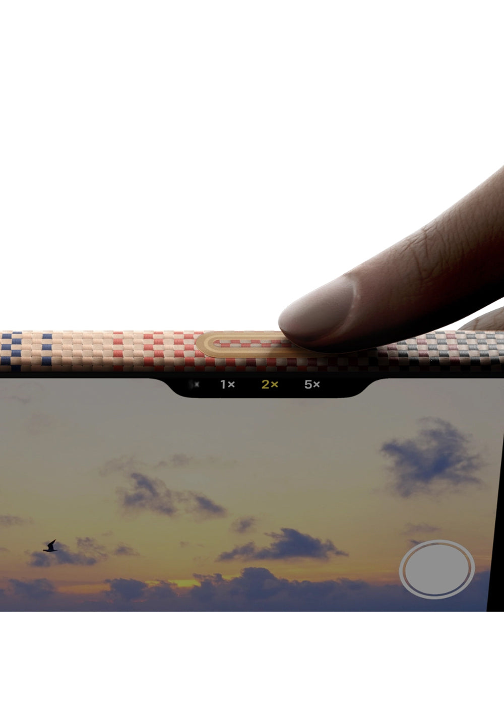 Apple iPhone 17 Kılıf Manyetik Şarj Uyumlu Aramid Karbon Fiber Pitaka Tactile Woven Sunset-Moonrise Serisi Kapak