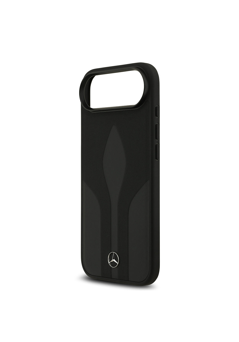 Apple iPhone 17 Air Kılıf Mercedes Benz Orijinal Lisanslı Manyetik Şarj Uyumlu Dokulu Desenli Deri Kapak