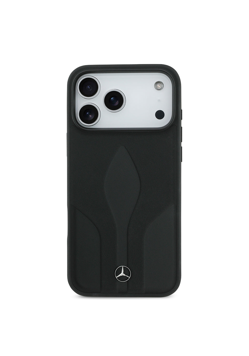 Apple iPhone 17 Pro Max Kılıf Mercedes Benz Orijinal Lisanslı Manyetik Şarj Uyumlu Dokulu Desenli Deri Kapak