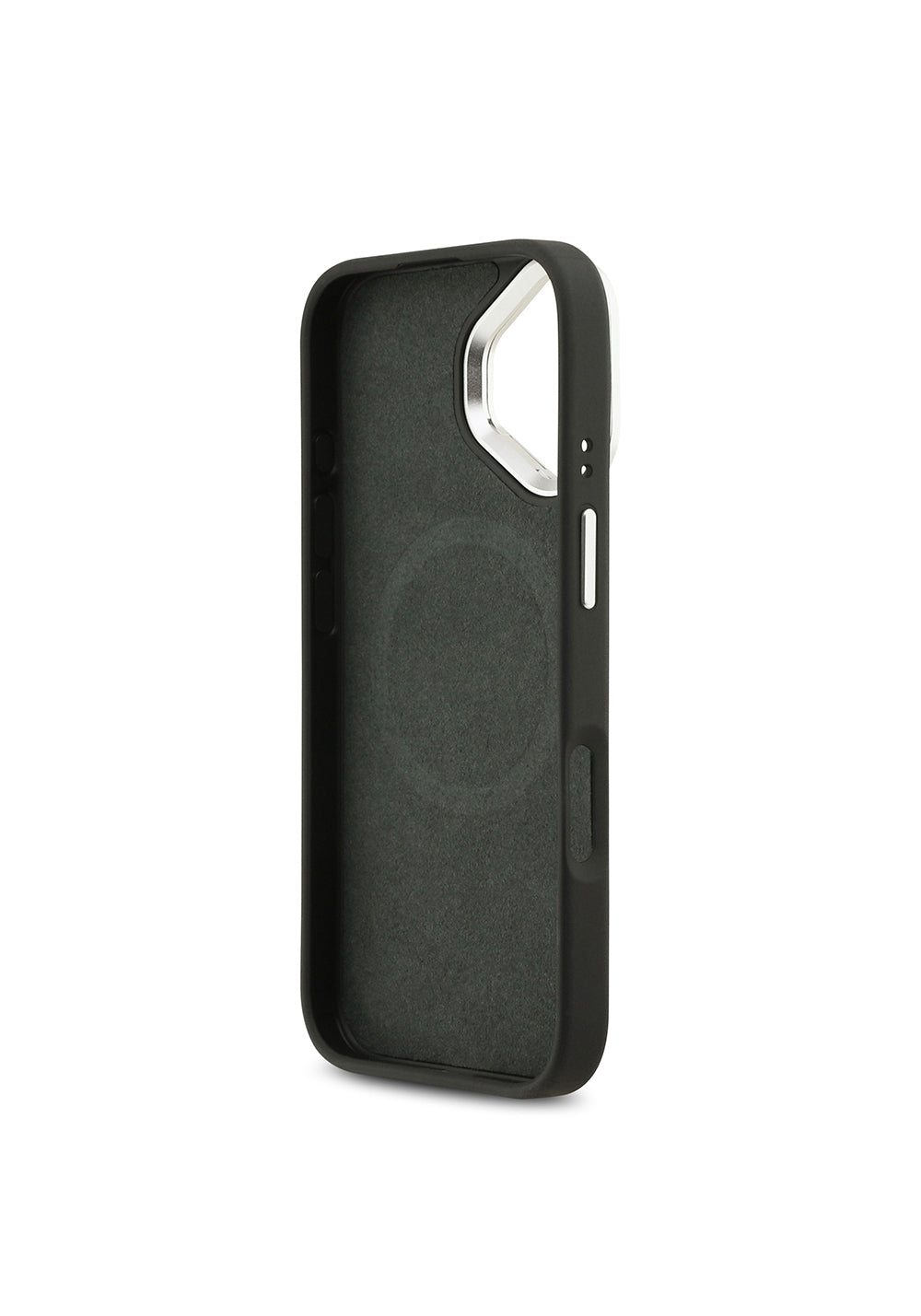 Apple iPhone 17 Kılıf Lacoste Orijinal Lisanslı Manyetik Şarj Uyumlu PU Pike Desenli Standlı Metal Logolu Kapak