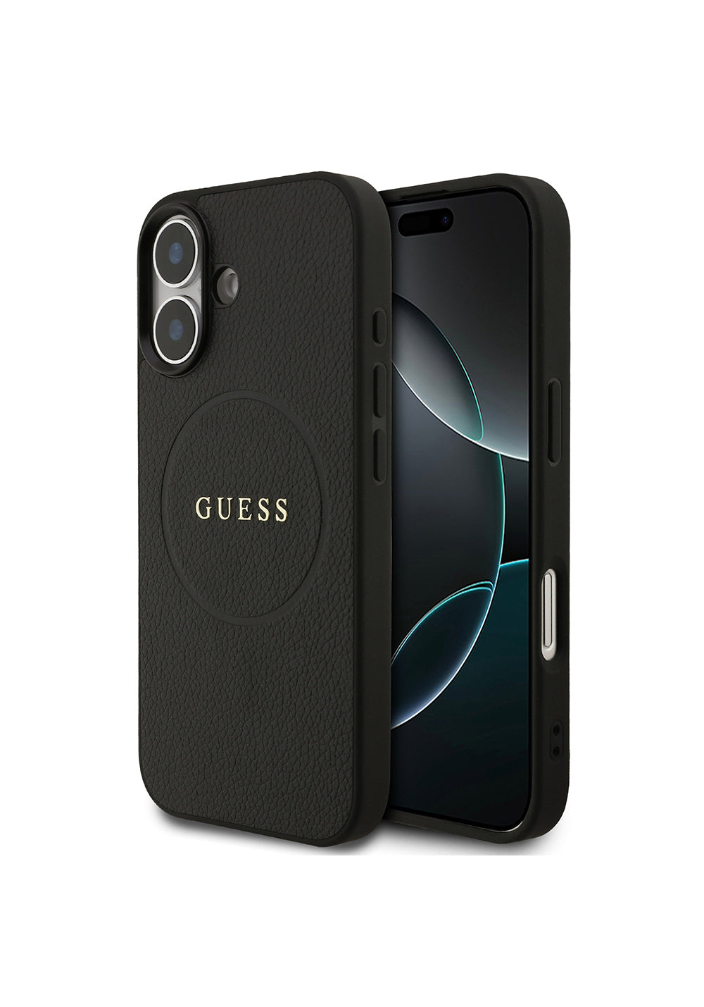 Apple iPhone 17 Kılıf Guess Orijinal Lisanslı Manyetik Şarj Uyumlu Yazı Logolu PU Deri Kapak